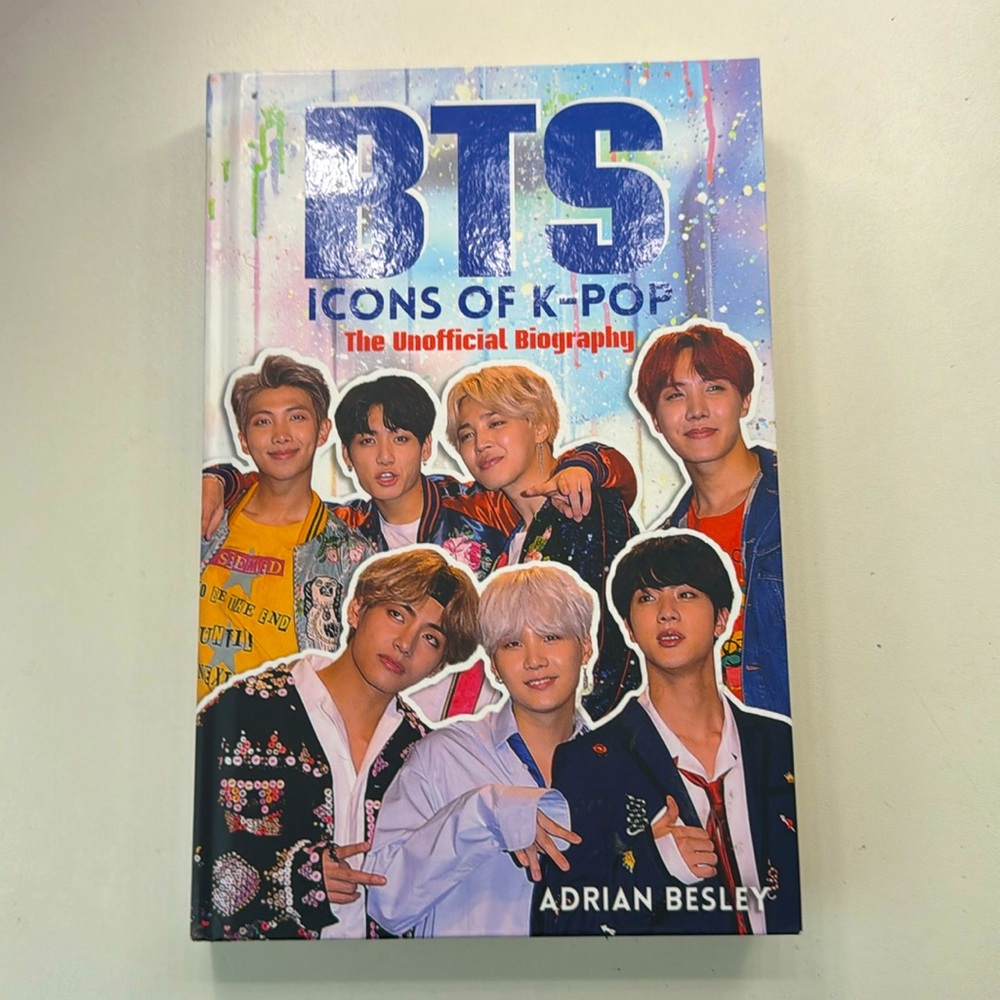 BTS ICONS OF K-POP the unofficial biography hard cover by Adrian Besley